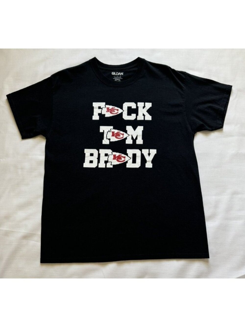 Tom Brady Kansas City Chiefs Shirt F**k Tom Brady Large